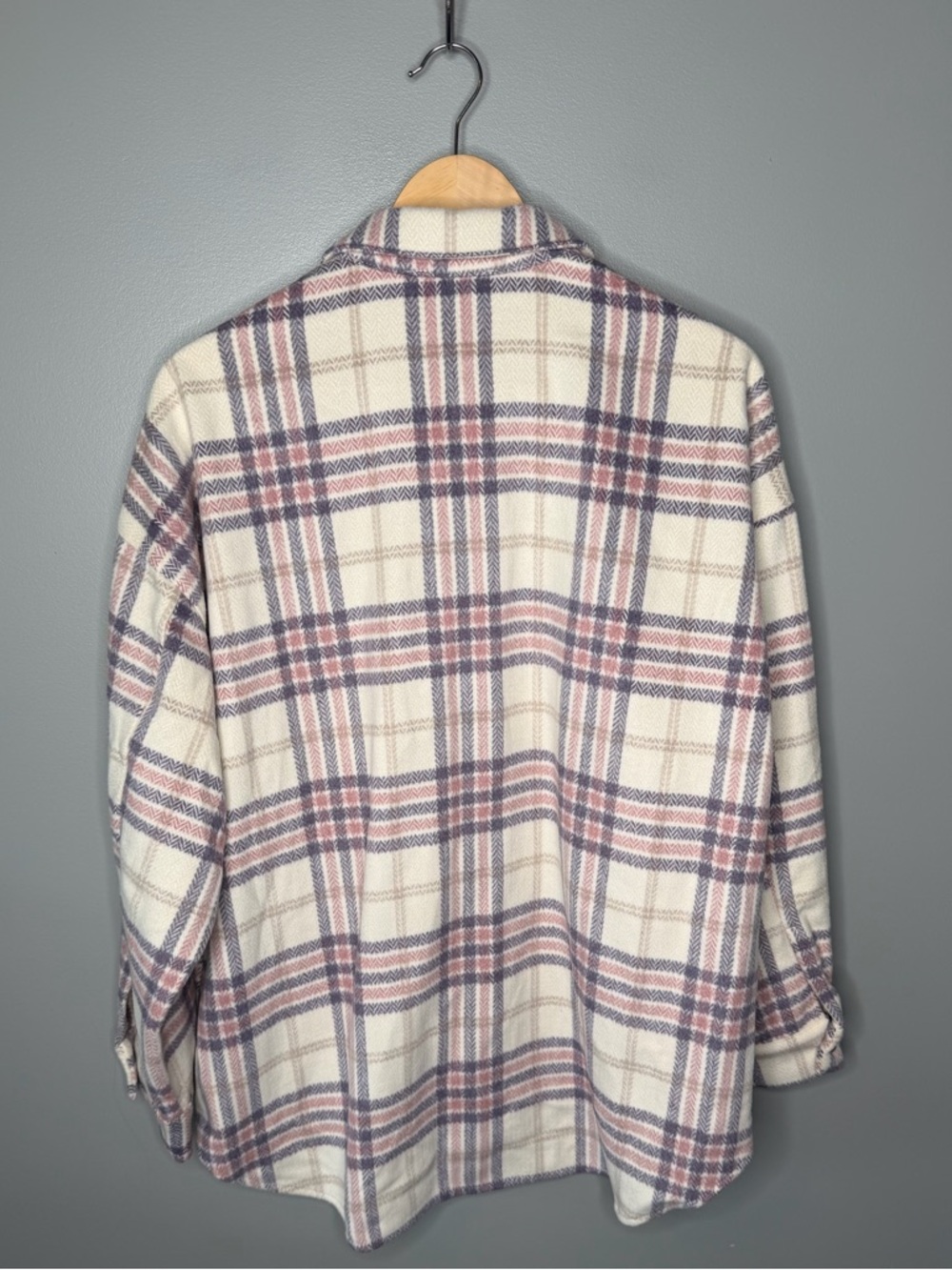 NWT Style Rack Houndstooth Plaid Flannel Shirt Jacket - Picture 3 of 10